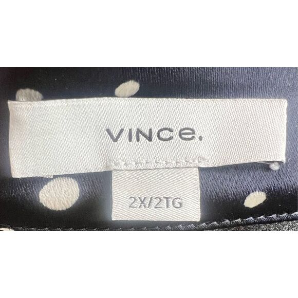 Vince Tossed Dot Draped Knot Skirt in Deep Marine NWT Size 2X - Picture 7 of 9